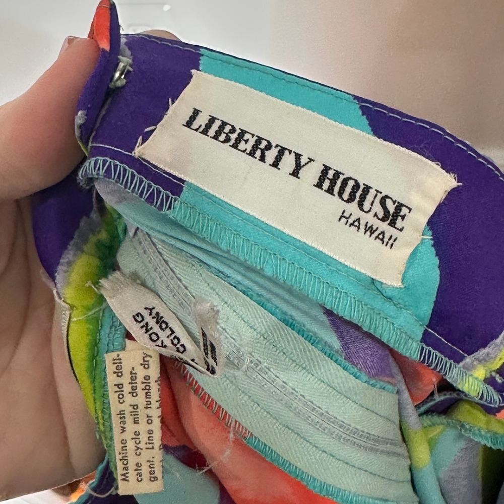 Tori Richard Womens Skirt Liberty House Hawaii 10 Maxi Bright Multi Color A Line - Picture 4 of 9